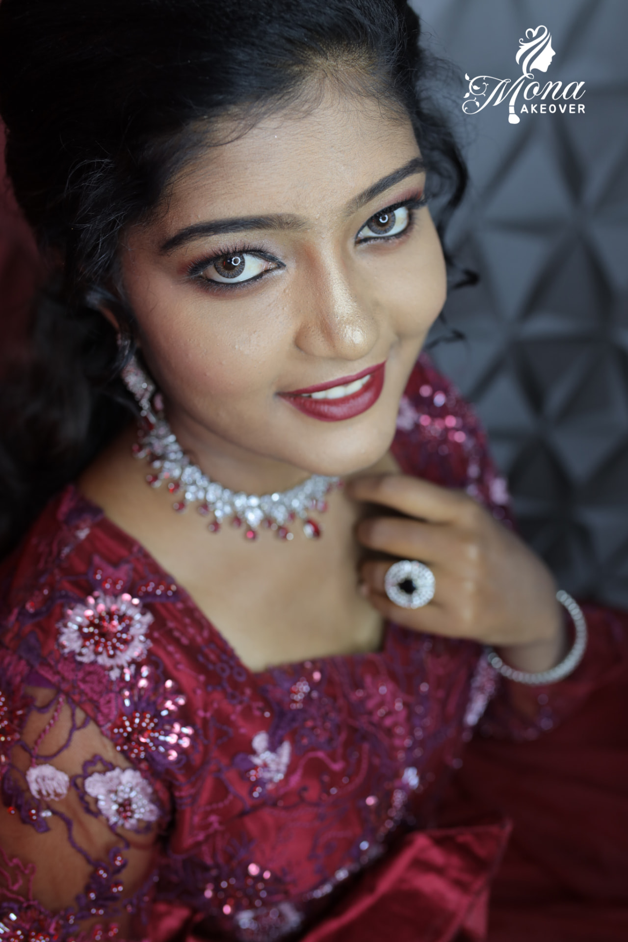 Reception makeup by MONA MAKEOVER Madurai