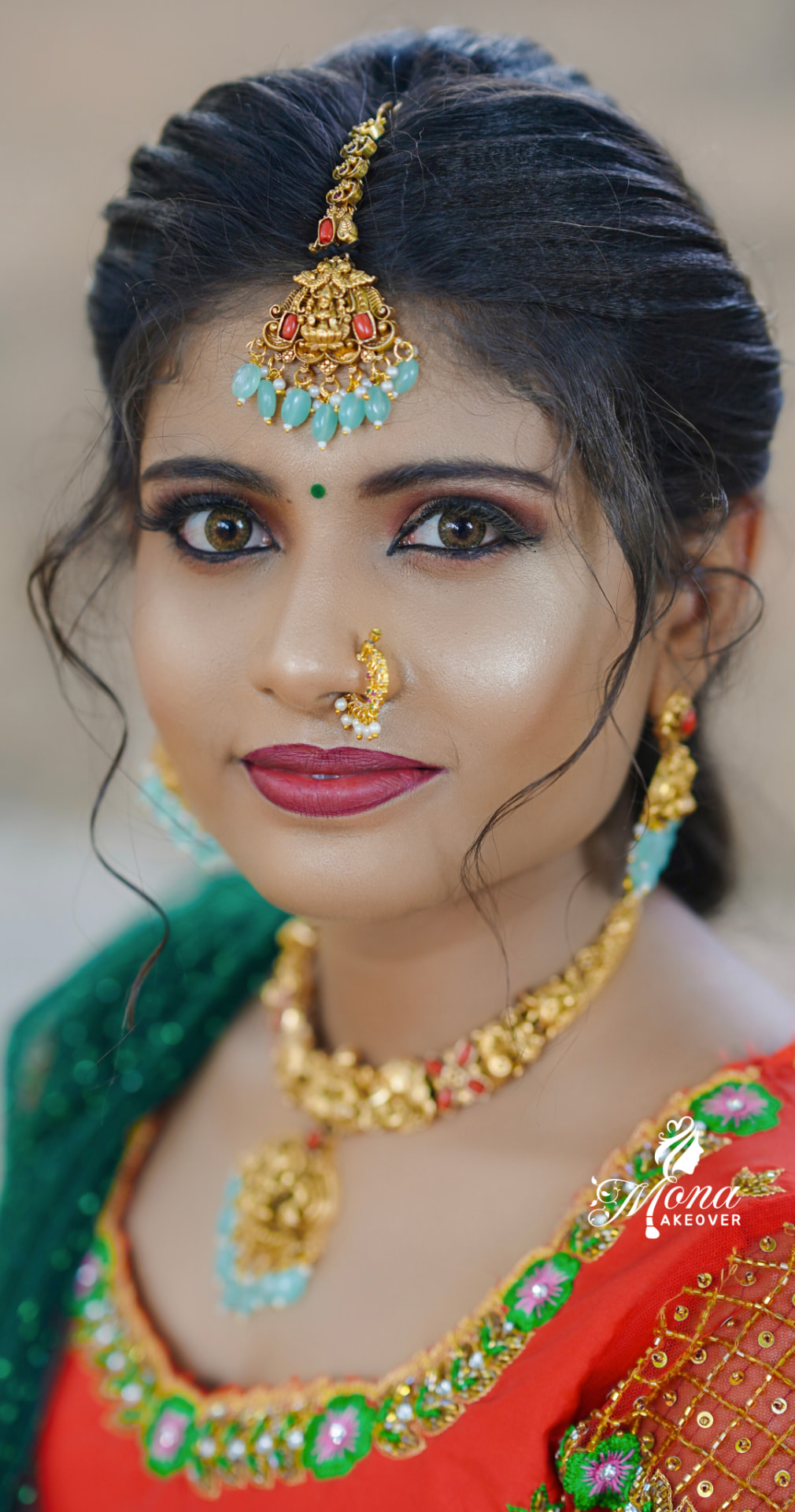 Bridal makeup by MONA MAKEOVER Madurai