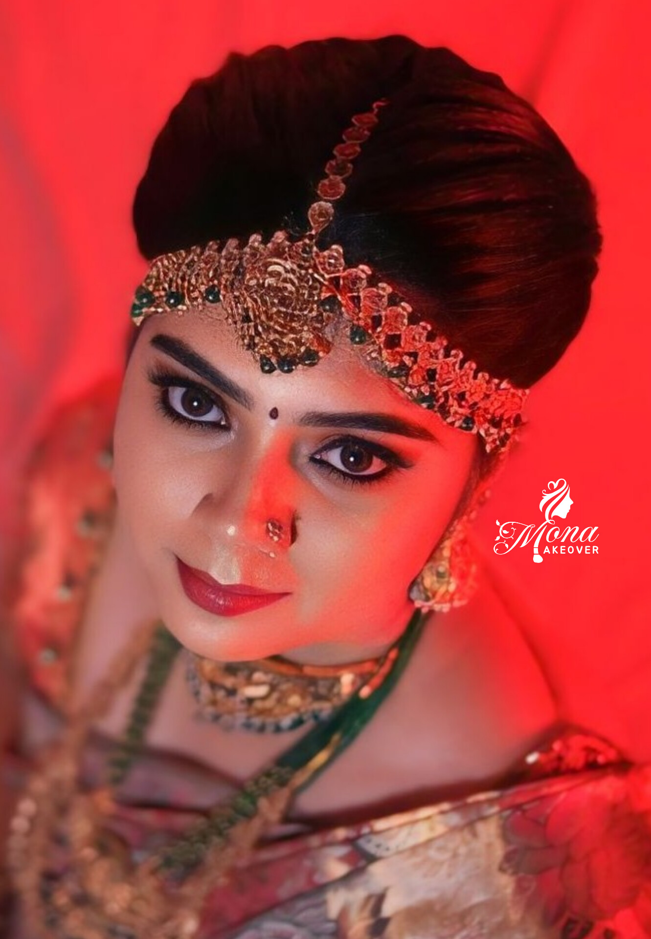 Engagement makeup by MONA MAKEOVER Madurai