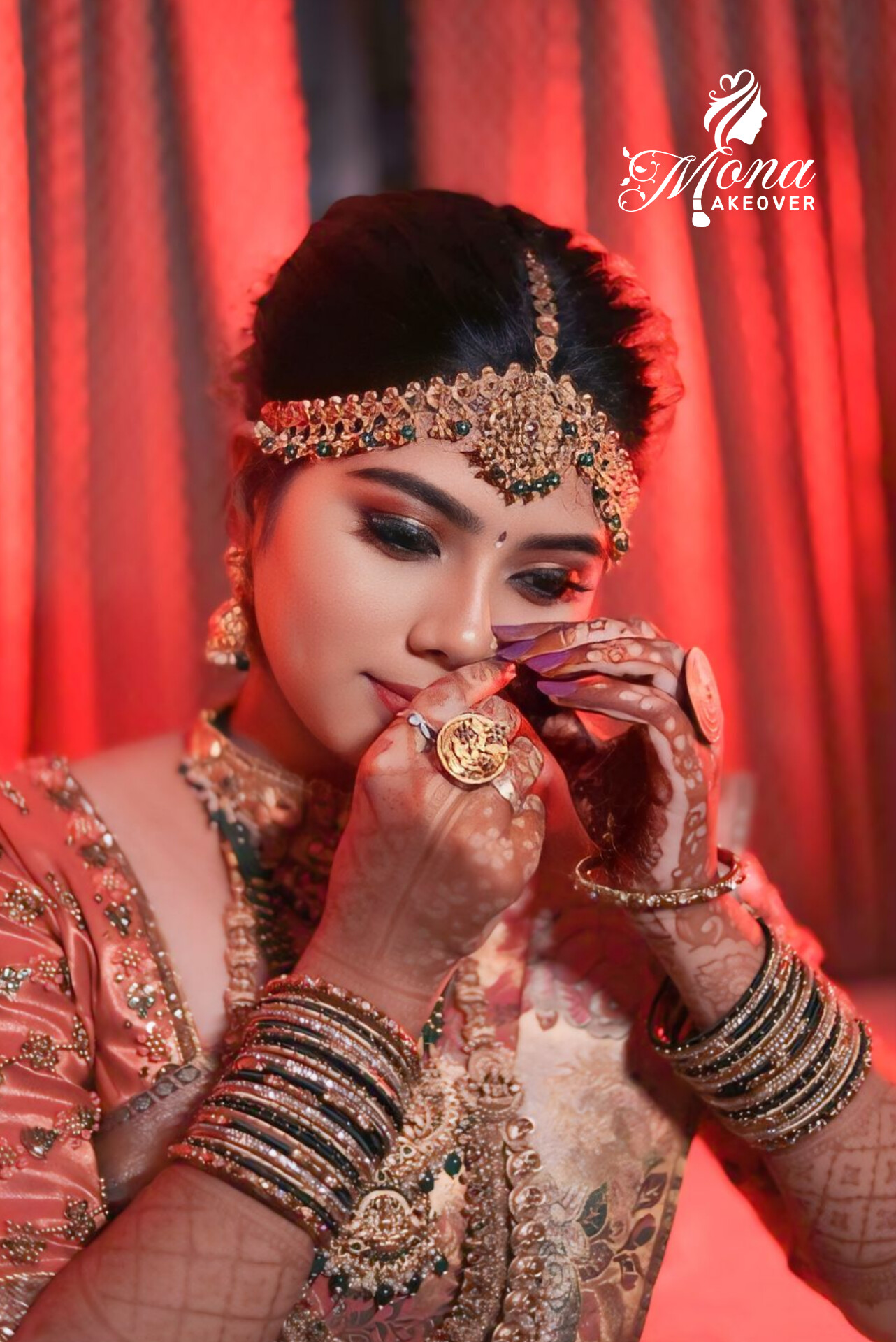 Hair Styling makeup by MONA MAKEOVER Madurai