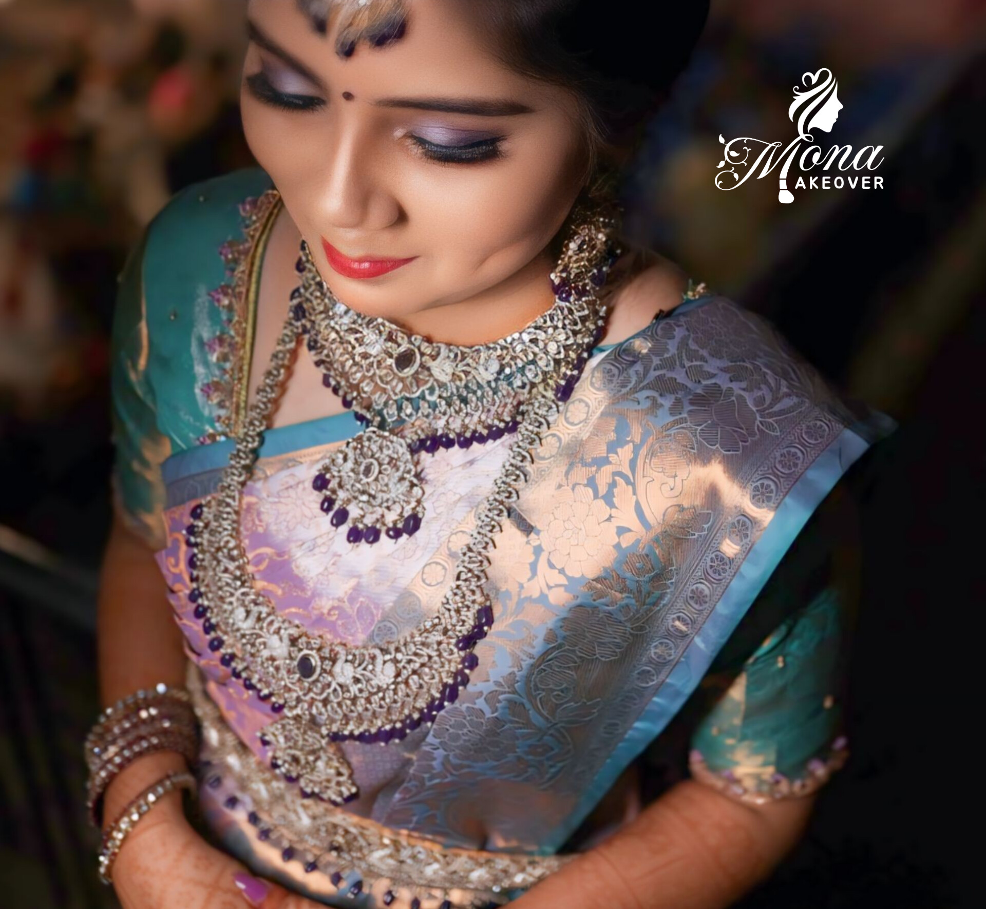 Bridal makeup by MONA MAKEOVER Madurai